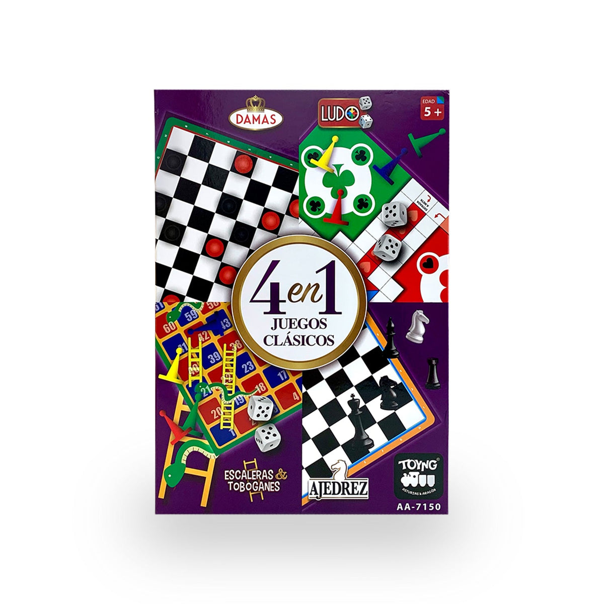 Juego de Mesa 4 en 1 Clásicos Ajedrez Ludo Damas - Toyng - Toyng Chile