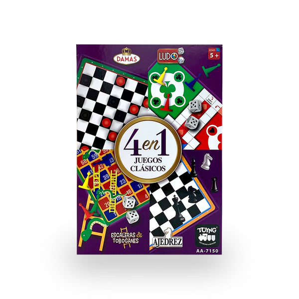 Juego de Mesa 4 en 1 Clásicos Ajedrez Ludo Damas - Toyng - Toyng Chile
