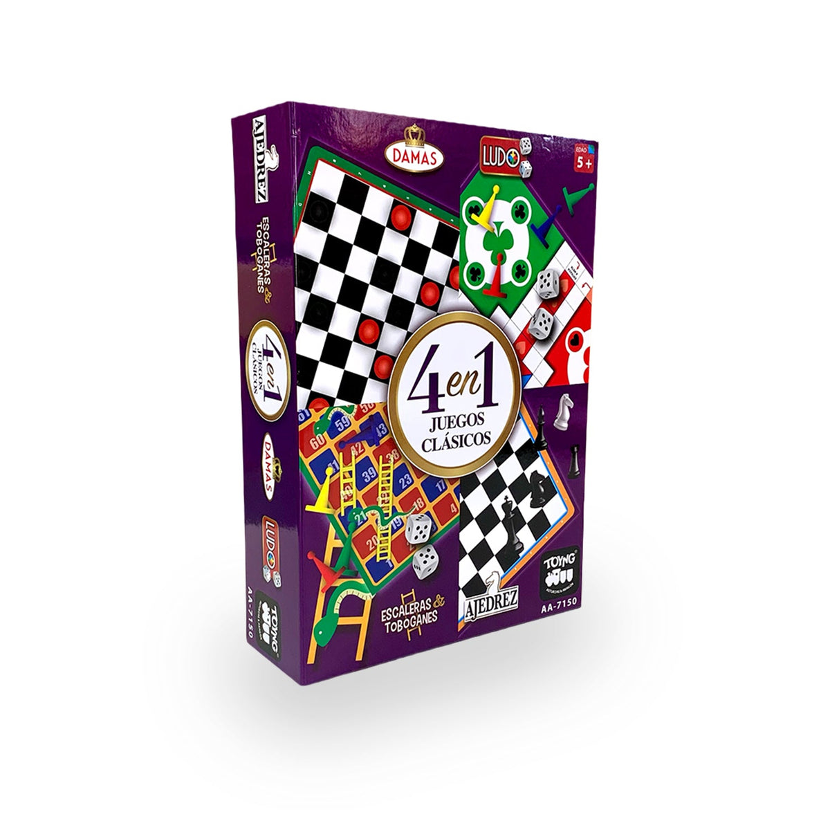 Juego de Mesa 4 en 1 Clásicos Ajedrez Ludo Damas - Toyng - Toyng Chile
