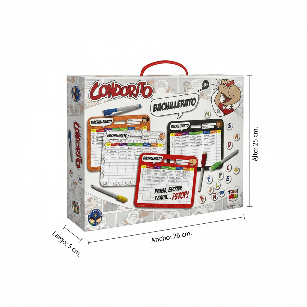 Juego de Mesa Bachillerato Stop - Condorito - Toyng Chile