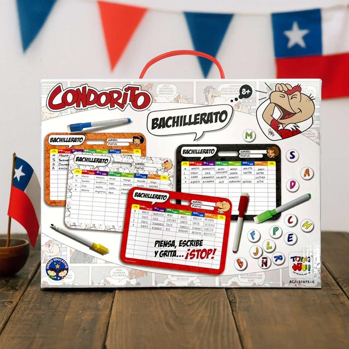 Juego de Mesa Bachillerato Stop - Condorito - Toyng Chile