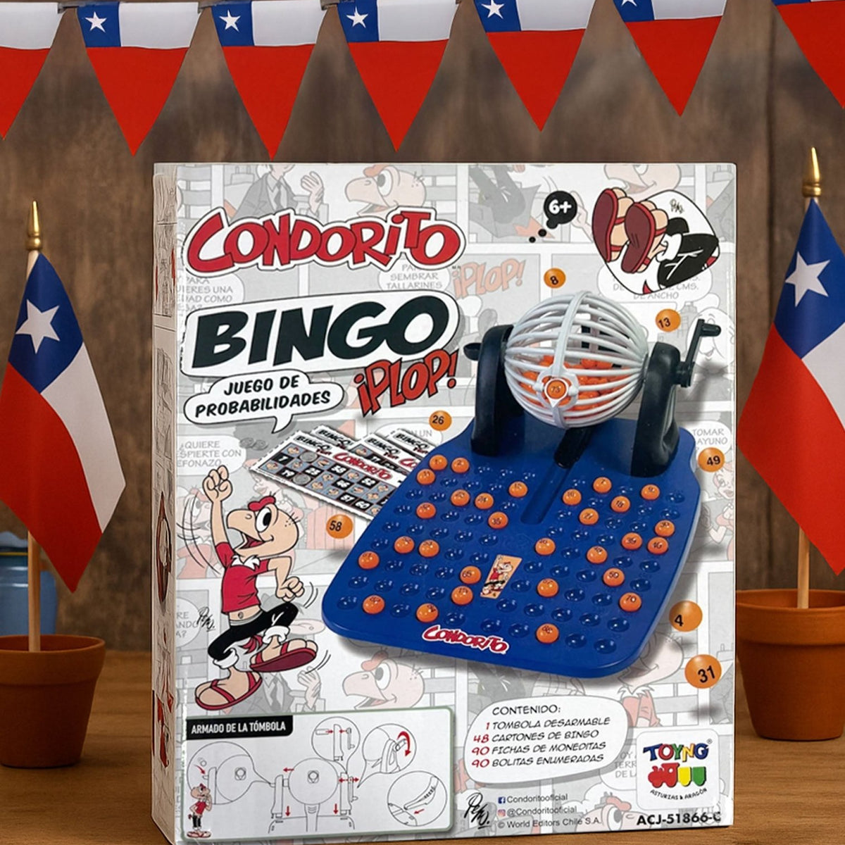Juego de Mesa Bingo - Condorito - Toyng Chile