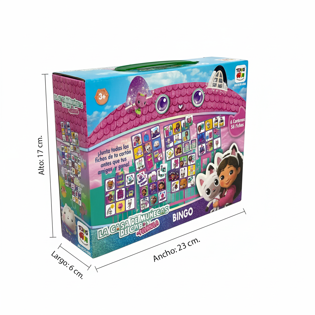 Juego de Mesa Bingo - Gabby’S Doll House - Toyng Chile
