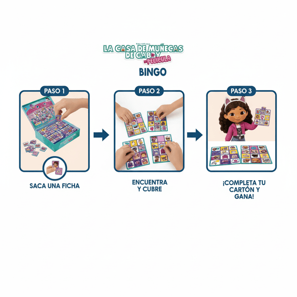 Juego de Mesa Bingo - Gabby’S Doll House - Toyng Chile