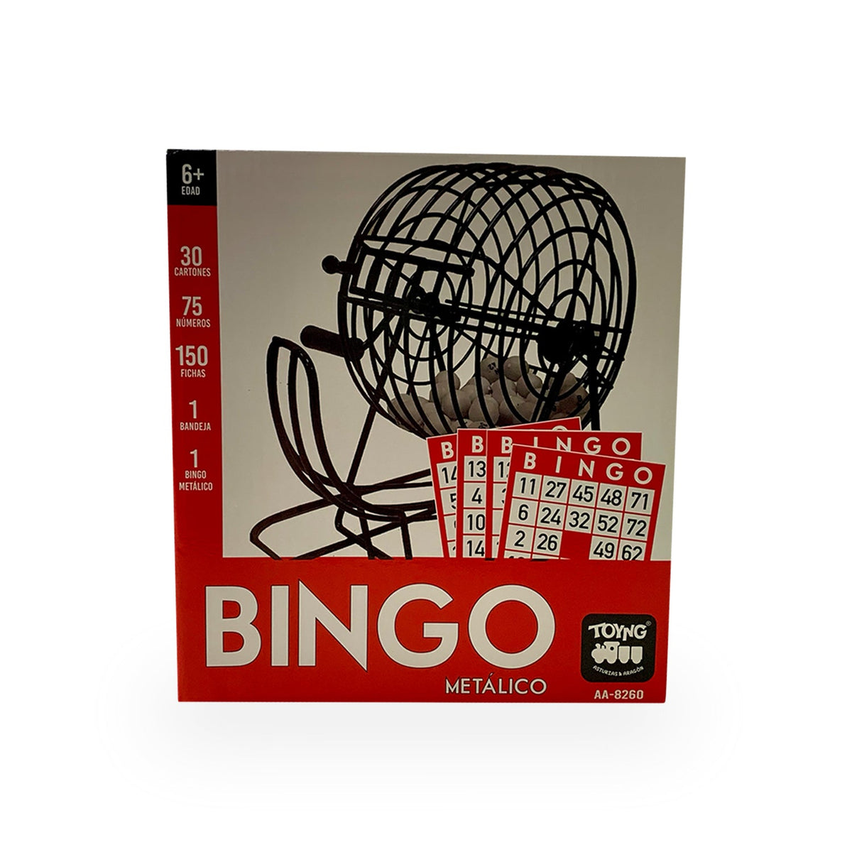 Juego de Mesa Bingo Metálico 30 Cartones - Toyng - Toyng Chile
