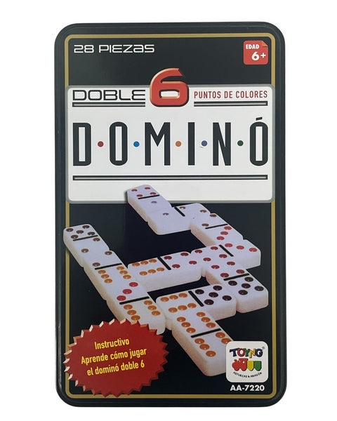 Juego de Mesa Dominó 6 Caja Metálica - Toyng - Toyng Chile