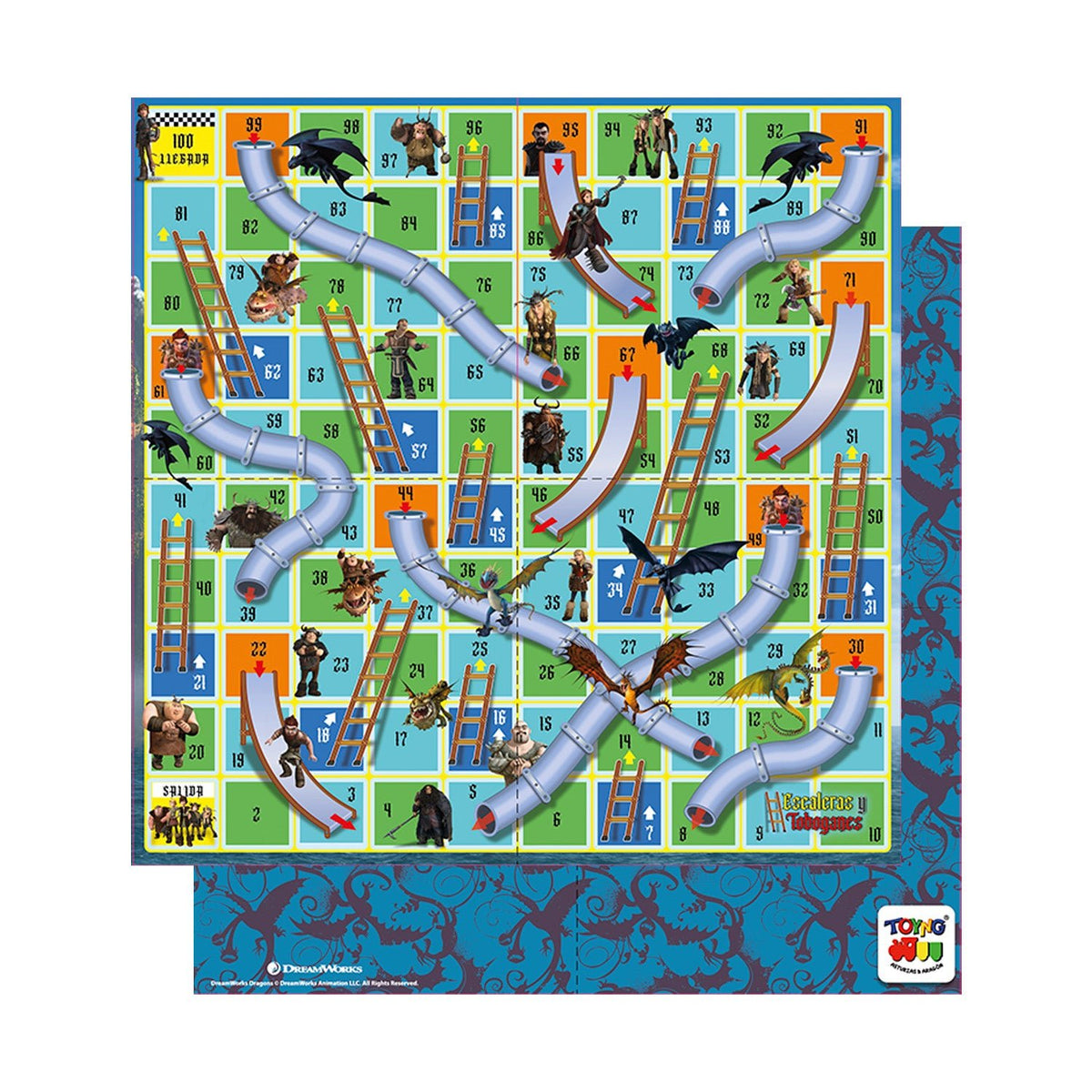 Juego de Mesa Escalera y Toboganes - Dragón - Toyng Chile