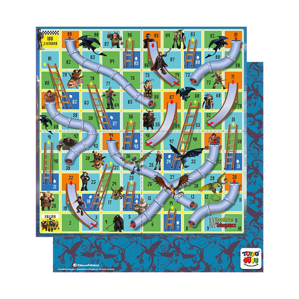 Juego de Mesa Escalera y Toboganes - Dragón - Toyng Chile