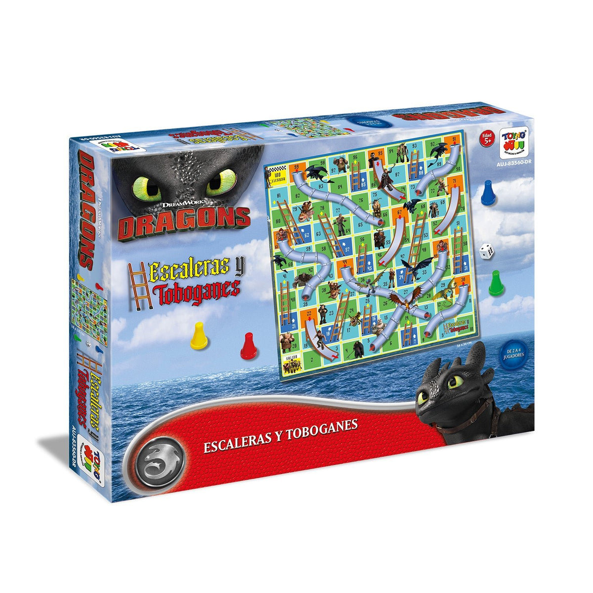 Juego de Mesa Escalera y Toboganes - Dragón - Toyng Chile
