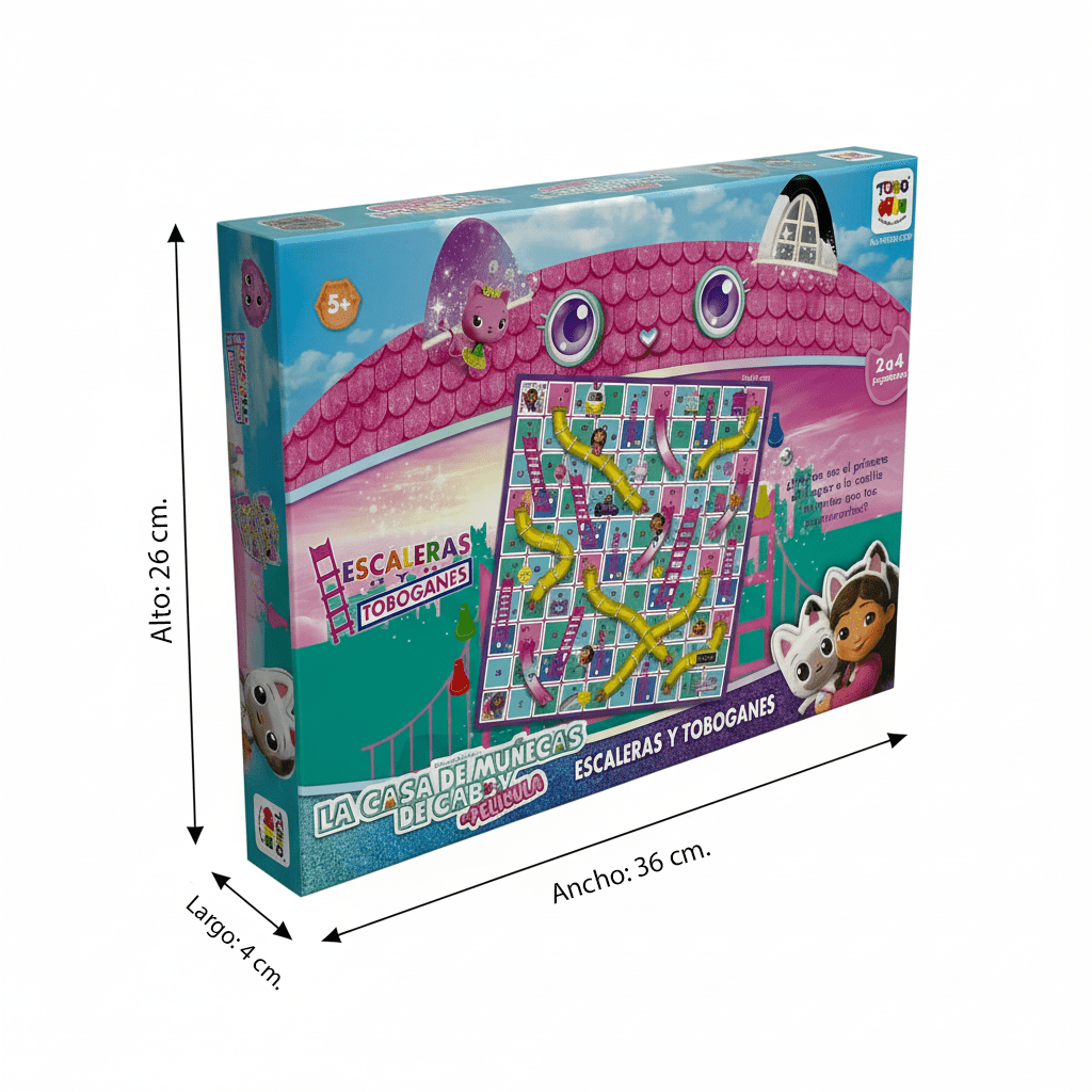 Juego de Mesa Escalera y Toboganes - Gabby - Toyng Chile