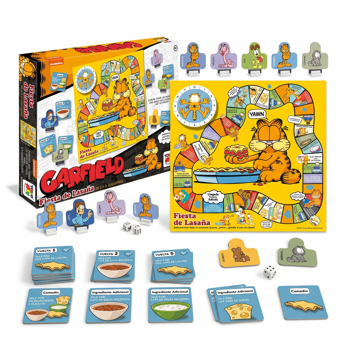 Juego de Mesa Fiesta Lasaña Garfield - Garfield - Toyng Chile