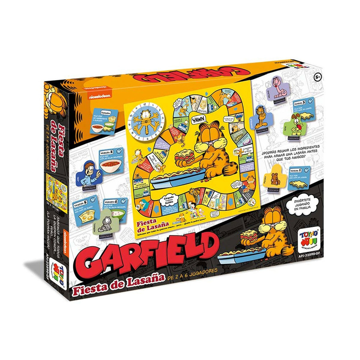 Juego de Mesa Fiesta Lasaña Garfield - Garfield - Toyng Chile