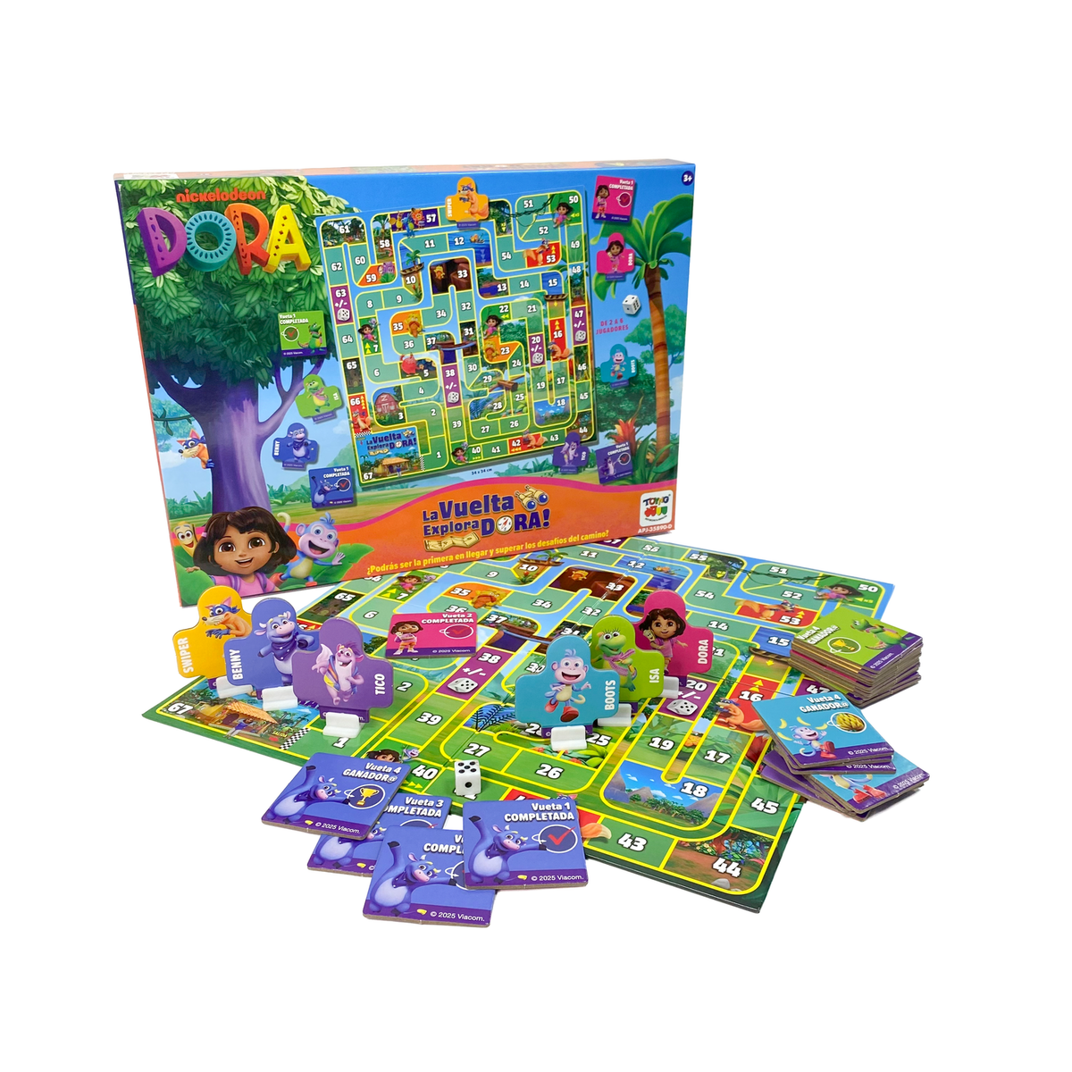 Juego de Mesa La Vuelta Explora Dora - Dora La Exploradora - Toyng Chile