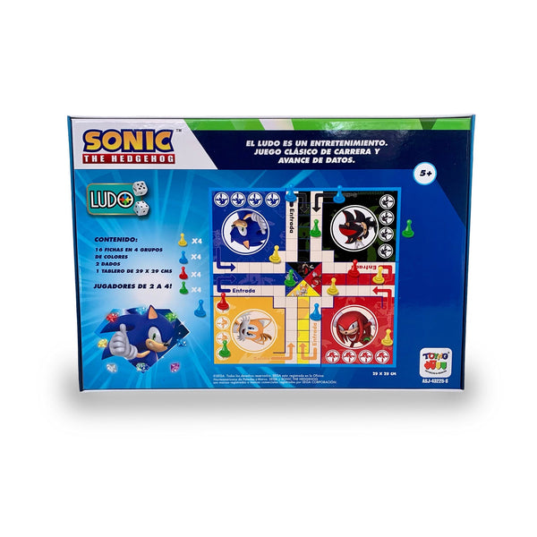 Juego de Mesa Ludo Clásico 2 a 4 Jugadores - Sonic - Toyng Chile