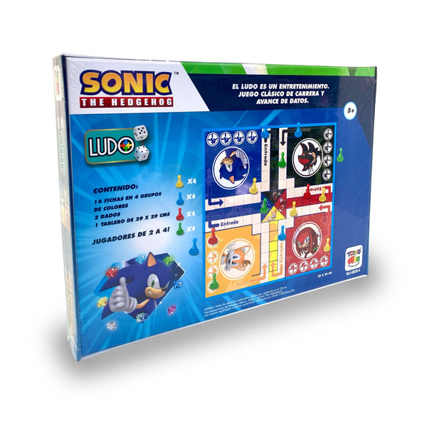 Juego de Mesa Ludo Clásico 2 a 4 Jugadores - Sonic - Toyng Chile
