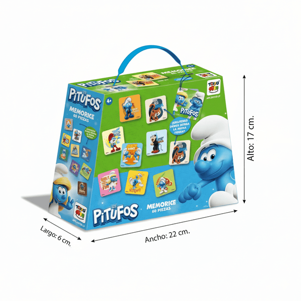 Juego de Mesa Memorice 60 Piezas Pitufos - Los Pitufos - Toyng Chile