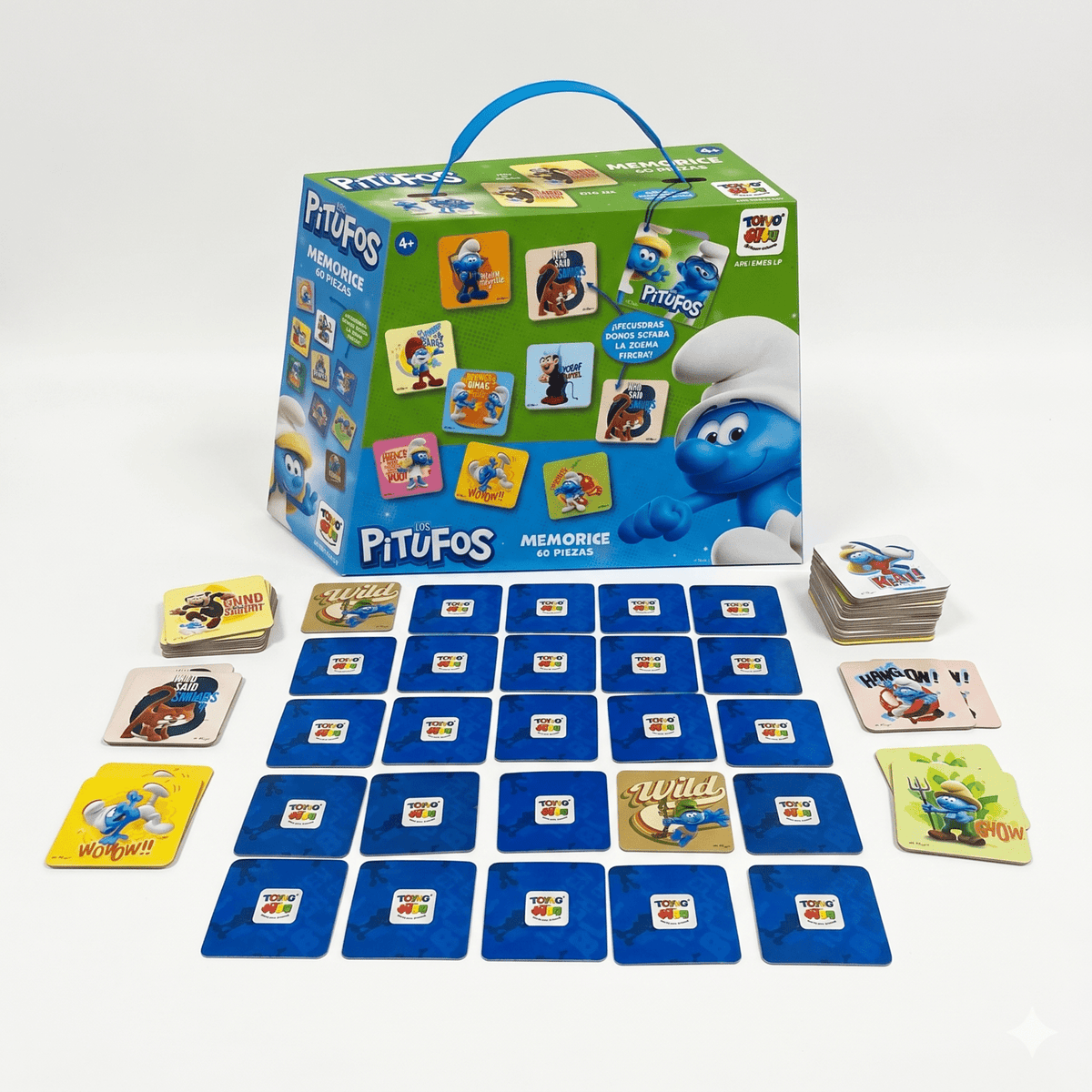 Juego de Mesa Memorice 60 Piezas Pitufos - Los Pitufos - Toyng Chile