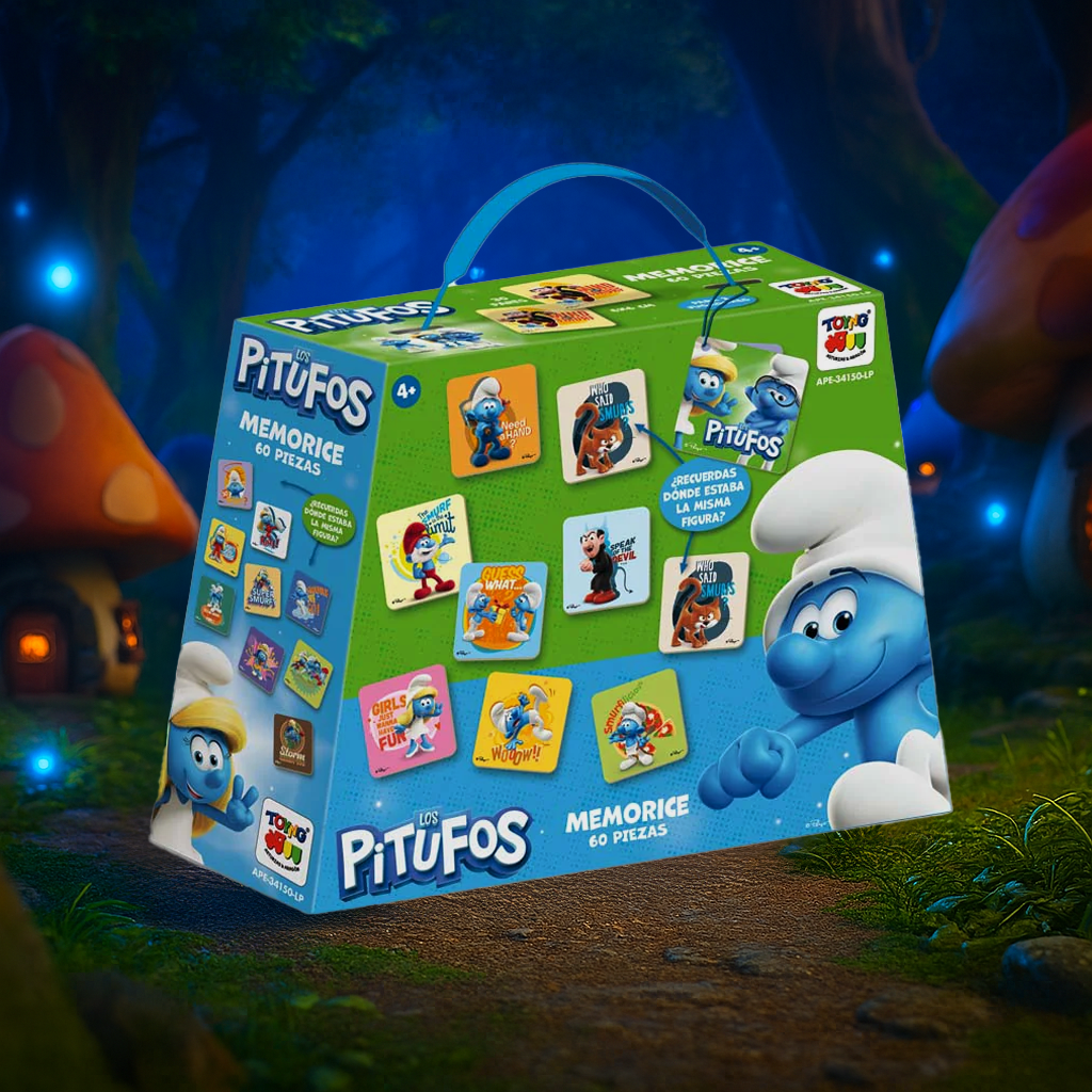 Juego de Mesa Memorice 60 Piezas Pitufos - Los Pitufos - Toyng Chile