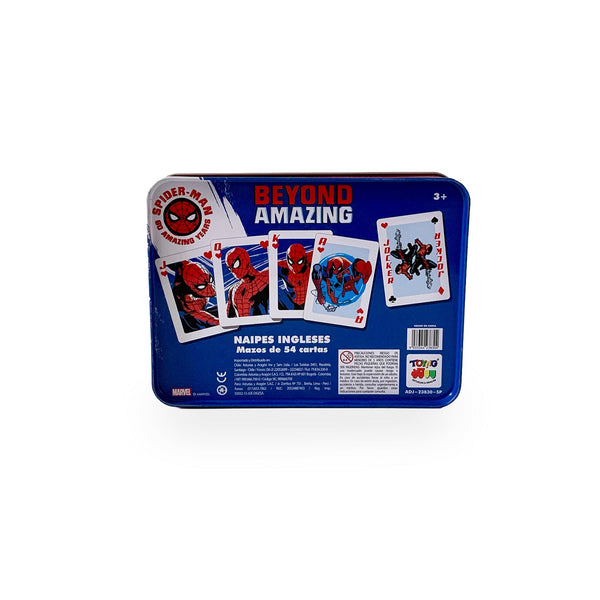 Juego de Mesa Naipes Caja Metalica - Spiderman - Toyng Chile