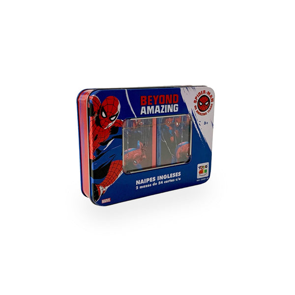 Juego de Mesa Naipes Caja Metalica - Spiderman - Toyng Chile