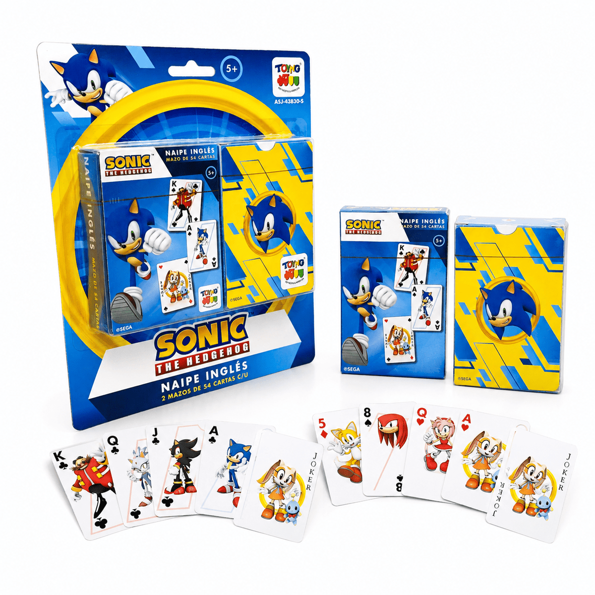 Juego de Mesa Naipes Inglés - Sonic