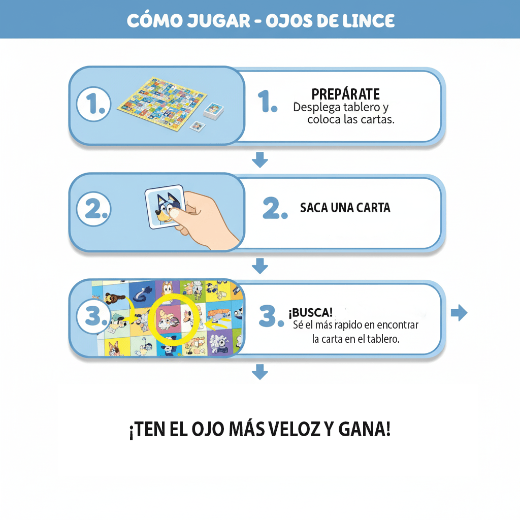 Juego de Mesa Ojos De Lince - Bluey - Toyng Chile