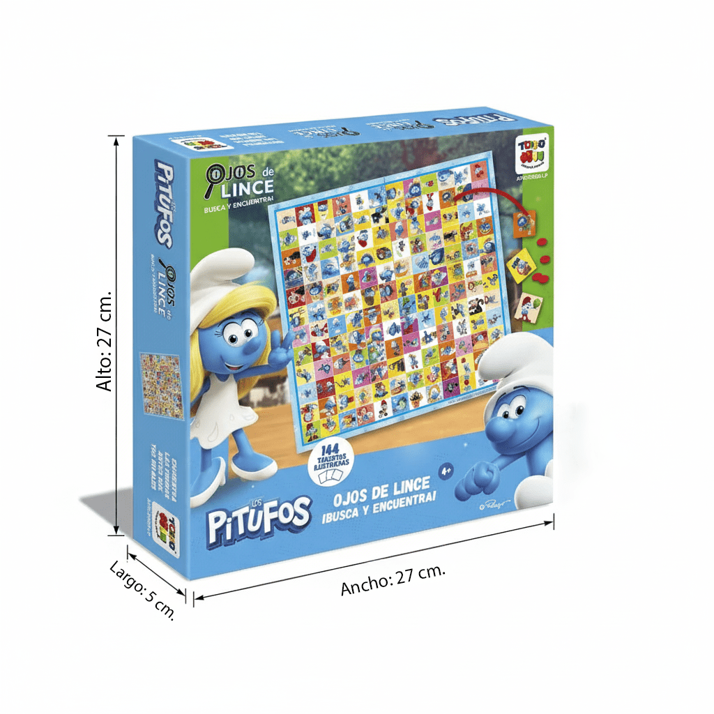 Juego de Mesa Ojos De Lince Pitufos - Los Pitufos - Toyng Chile