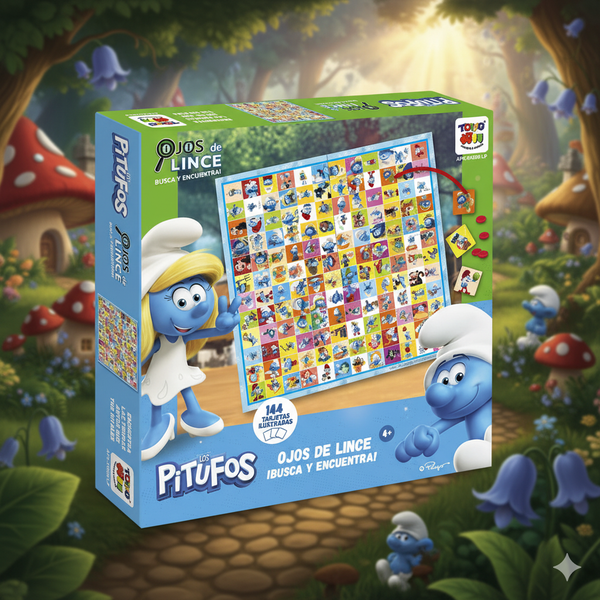 Juego de Mesa Ojos De Lince Pitufos - Los Pitufos - Toyng Chile