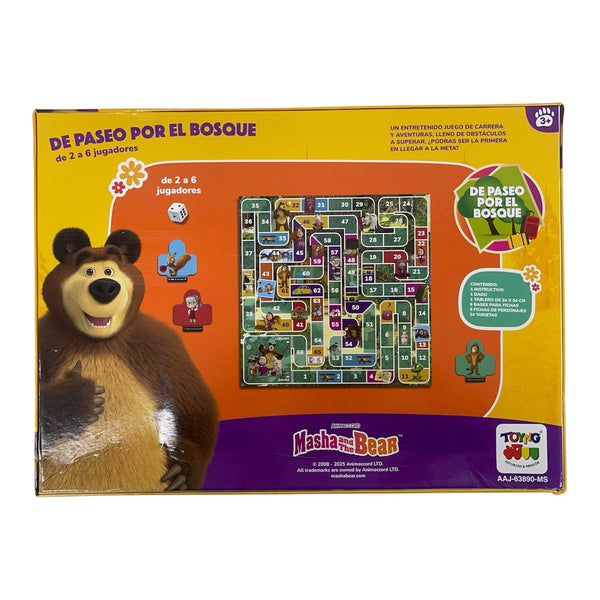 Juego de Mesa Paseo Por El Bosque - Masha Y El Oso - Toyng Chile