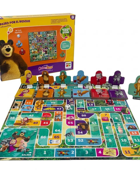 Juego de Mesa Paseo Por El Bosque - Masha Y El Oso - Toyng Chile