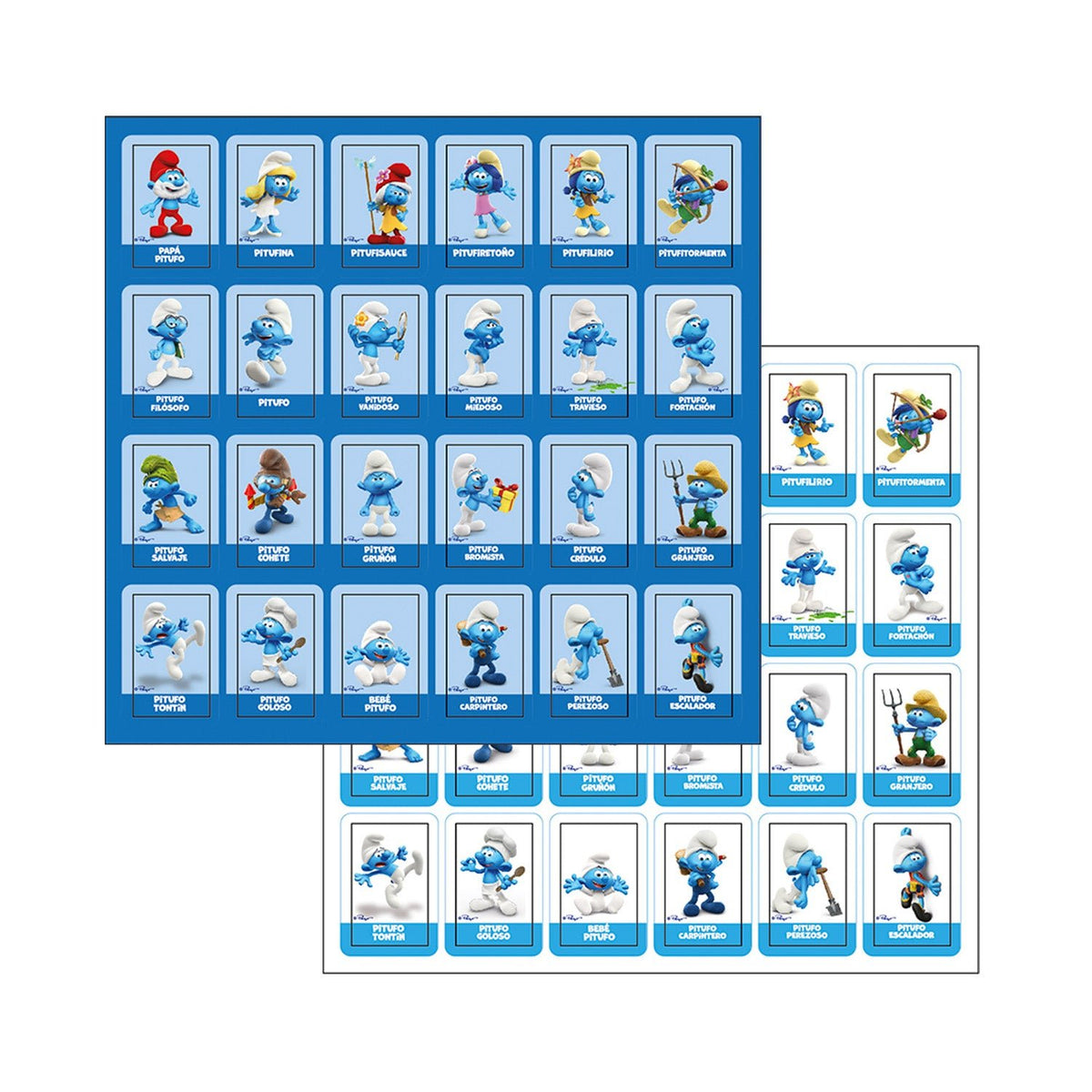 Juego de Mesa Qué Pitufo Es - Los Pitufos - Toyng Chile