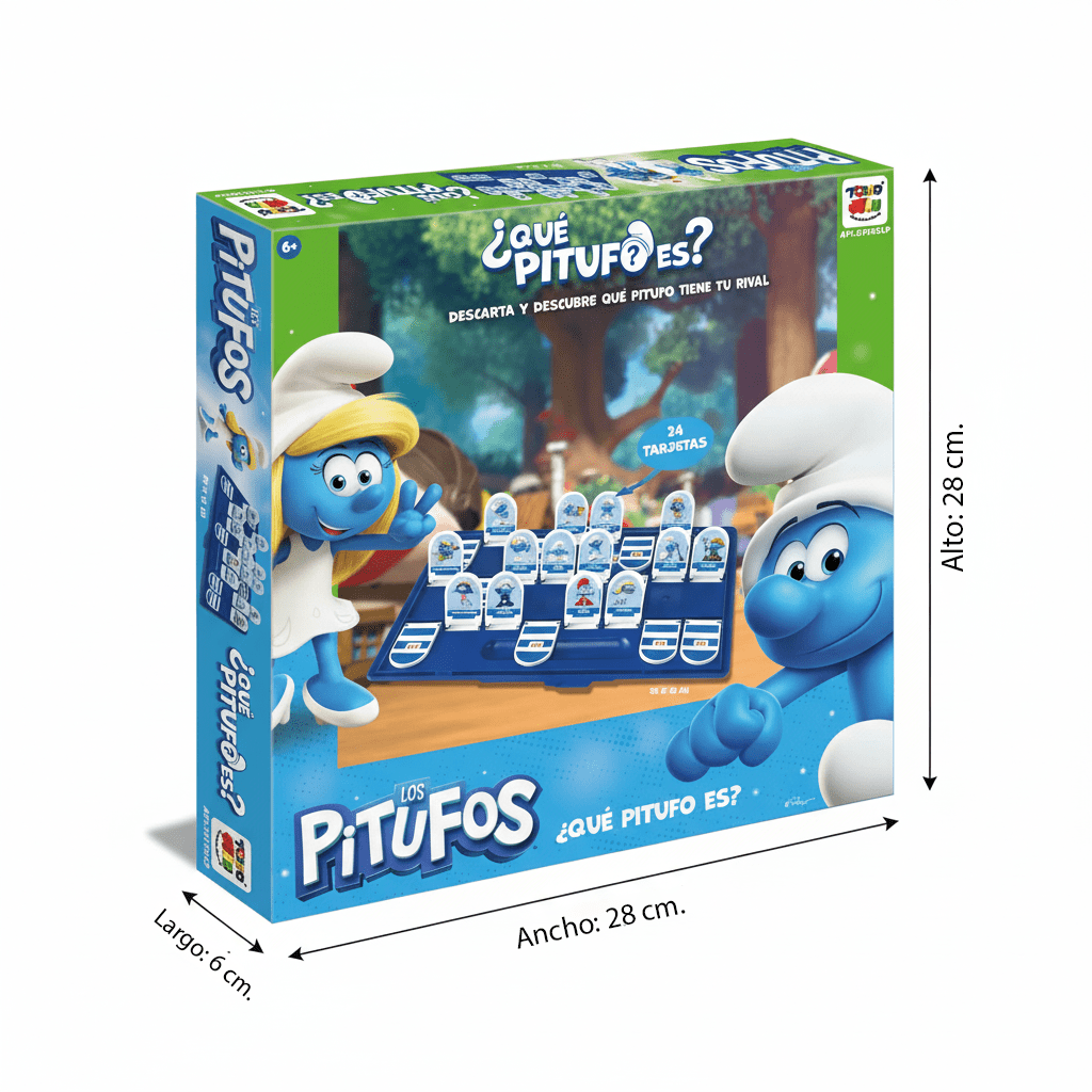 Juego de Mesa Qué Pitufo Es - Los Pitufos - Toyng Chile