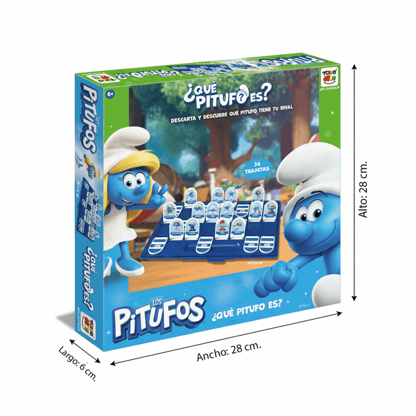 Juego de Mesa Qué Pitufo Es - Los Pitufos - Toyng Chile