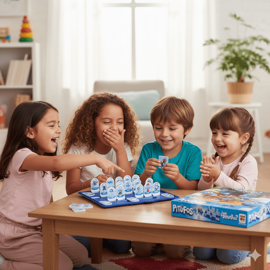 Juego de Mesa Qué Pitufo Es - Los Pitufos - Toyng Chile