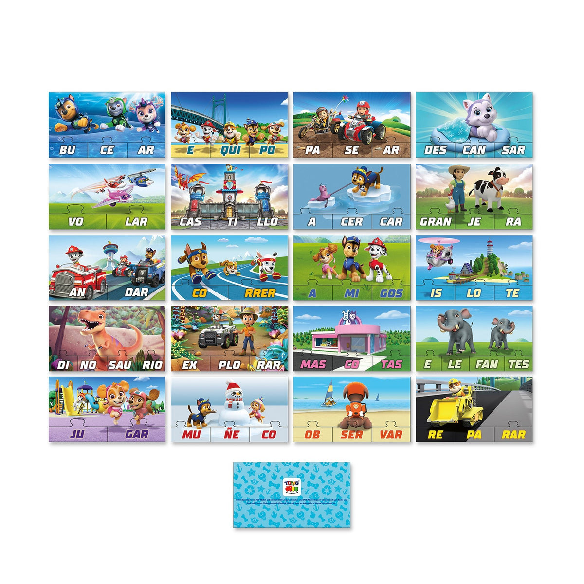 Juego de Mesa Separando Silabas - Paw Patrol - Toyng Chile