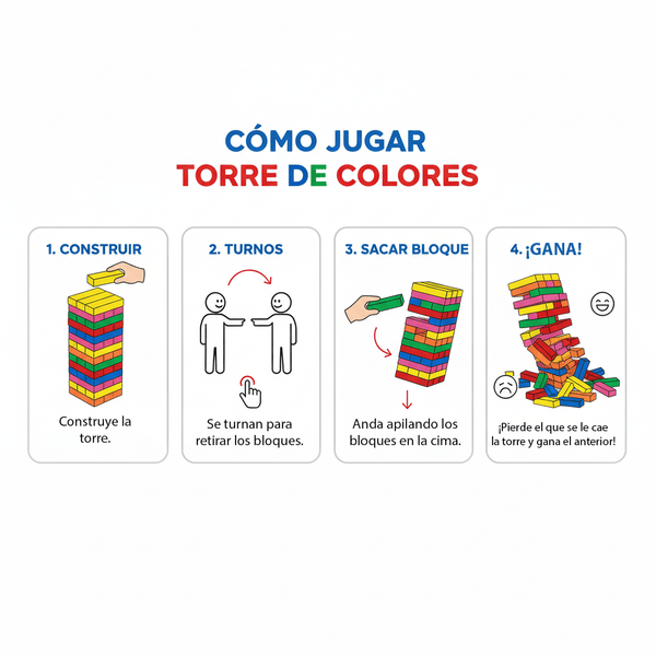 Juego de Mesa Torre Color Chica - Toyng - Toyng Chile