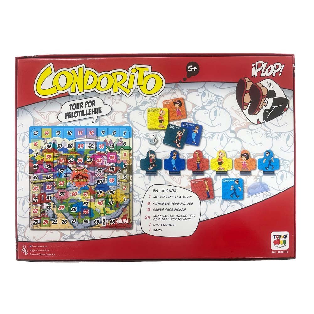 Juego de Mesa Tour Pelotillehue - Condorito - Toyng Chile