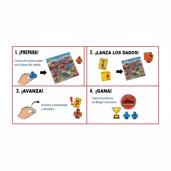 Juego de Mesa Tour Pelotillehue - Condorito - Toyng Chile