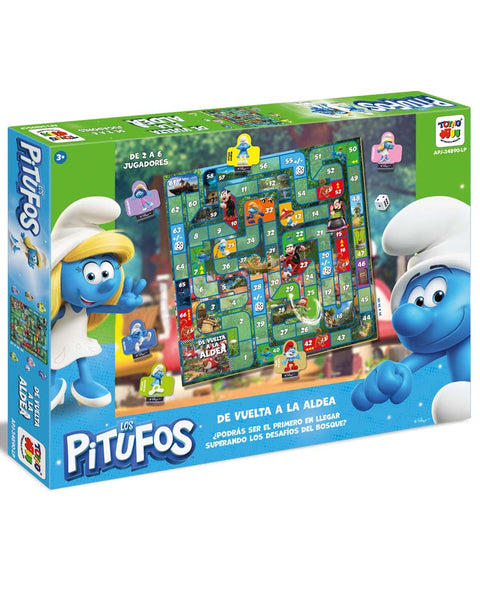 Juego de Mesa Vuelta A La Aldea - Los Pitufos - Toyng Chile