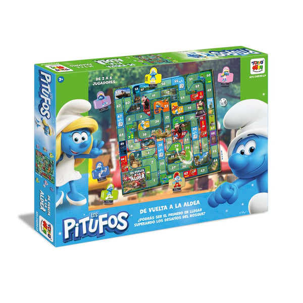 Juego de Mesa Vuelta A La Aldea - Los Pitufos - Toyng Chile