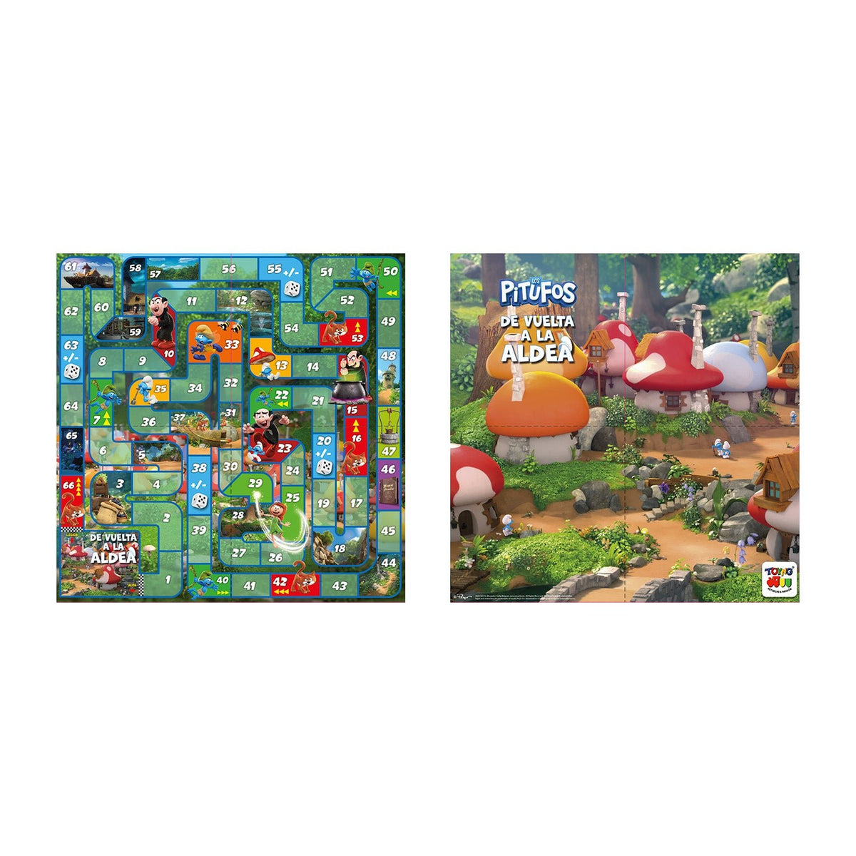 Juego de Mesa Vuelta A La Aldea - Los Pitufos - Toyng Chile