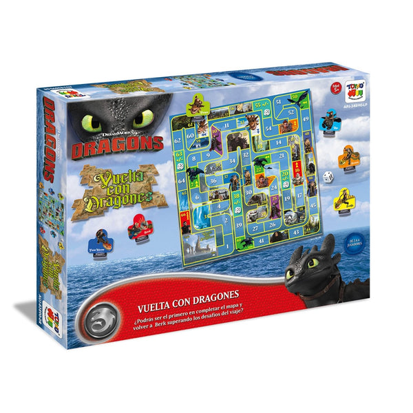 Juego de Mesa Vuelta Con Dragones - Cómo Entrenar Dragón - Toyng Chile