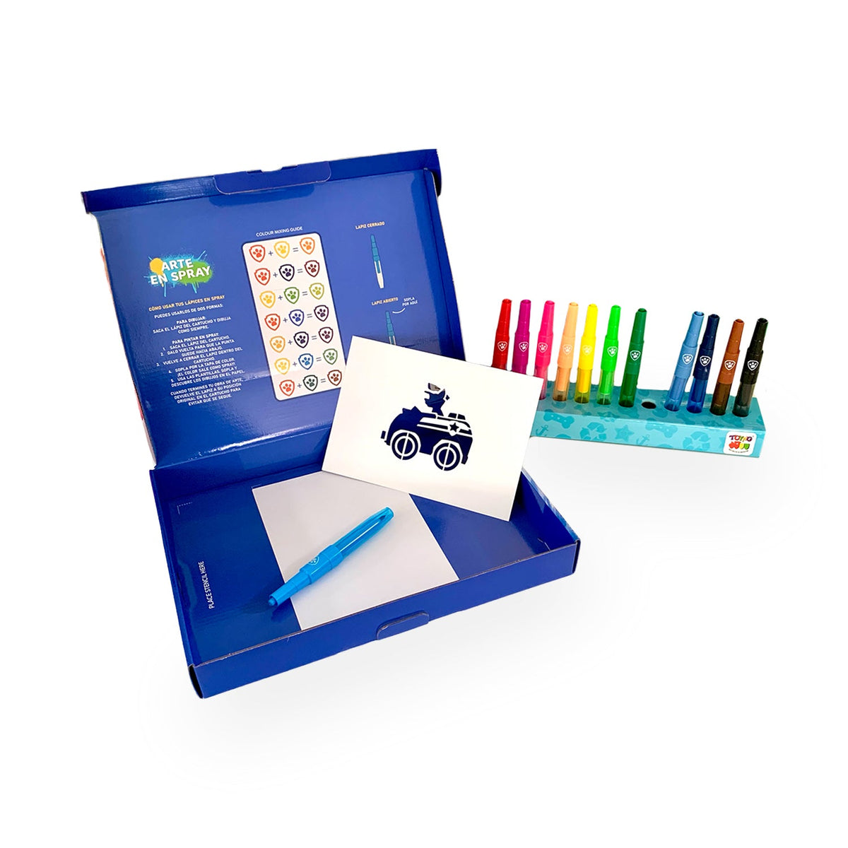 Juego Educativo Arte en Spray con Stencils - Paw Patrol - Toyng Chile