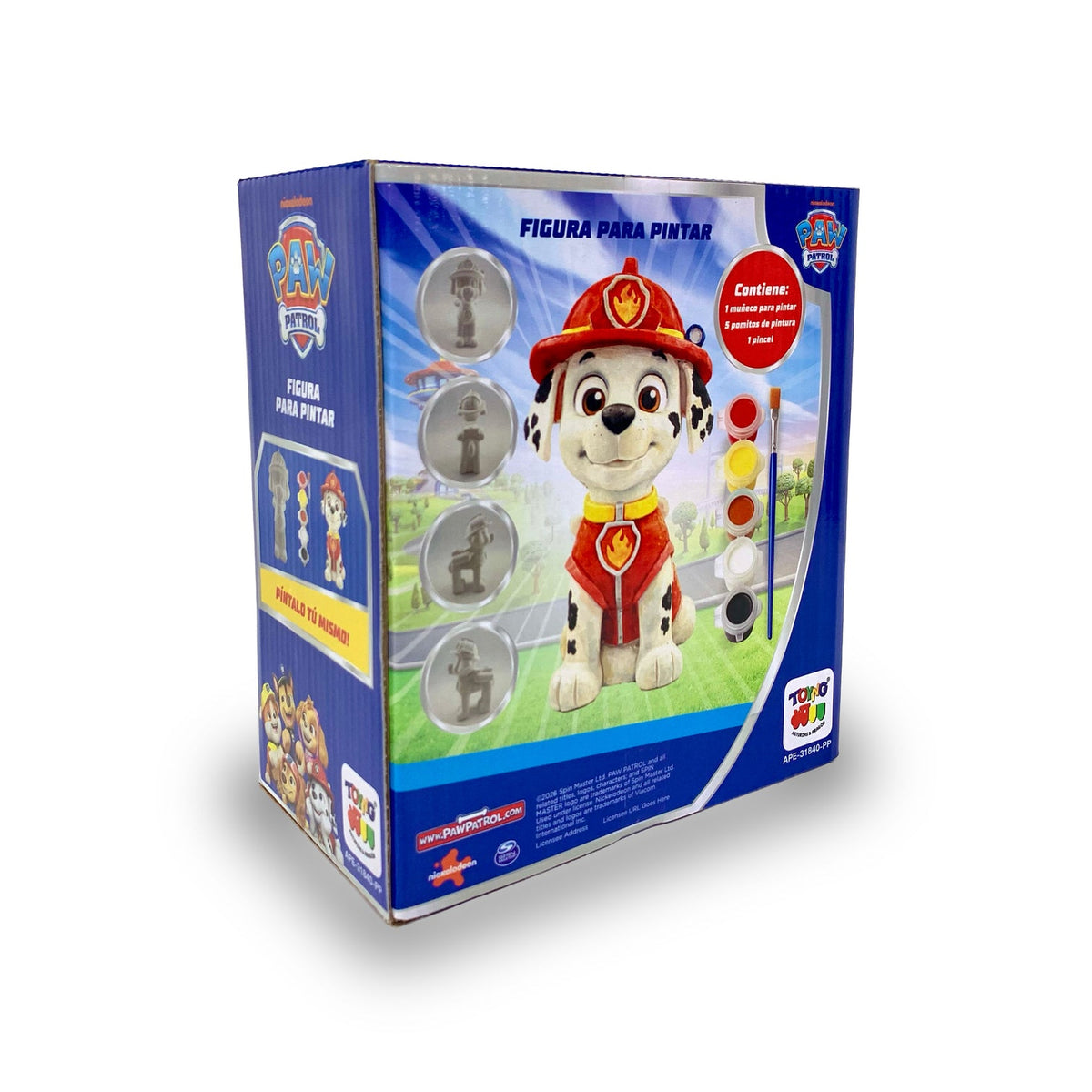 Juego Educativo Figura Para Pintar Marshall - Paw Patrol - Toyng Chile