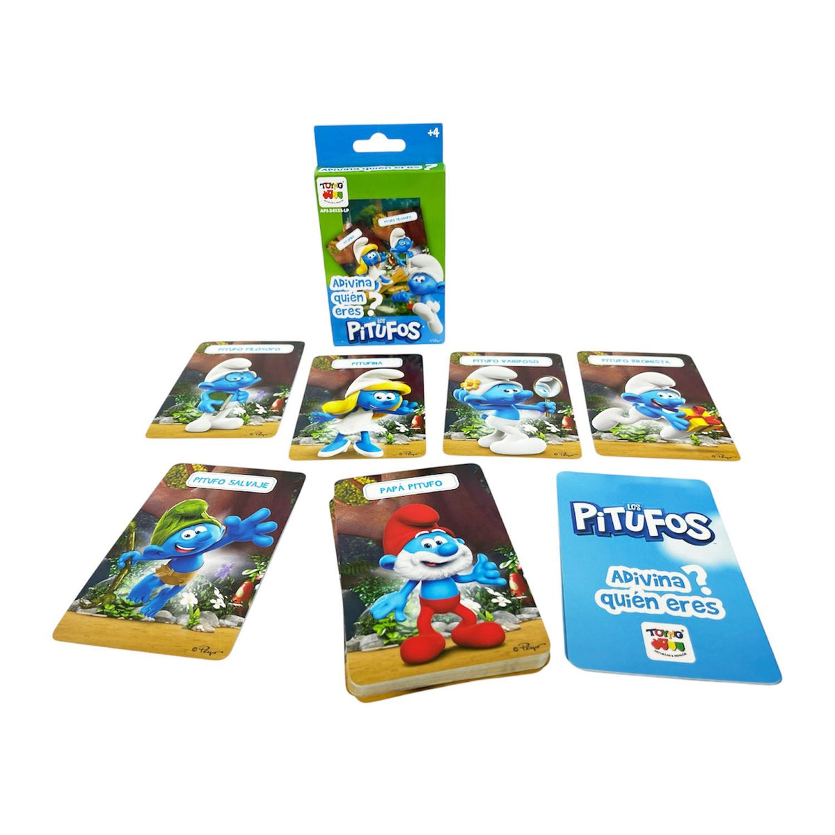 Juego Educativo Flash Cards Adivina Quien - Los Pitufos - Toyng Chile