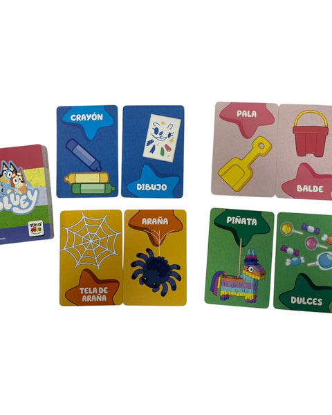 Juego Educativo Flash Cards Asociaciones - Bluey - Toyng Chile