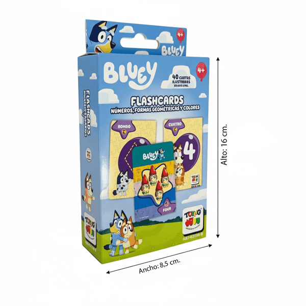 Juego Educativo Flash Cards Números Colores Figuras - Bluey - Toyng Chile