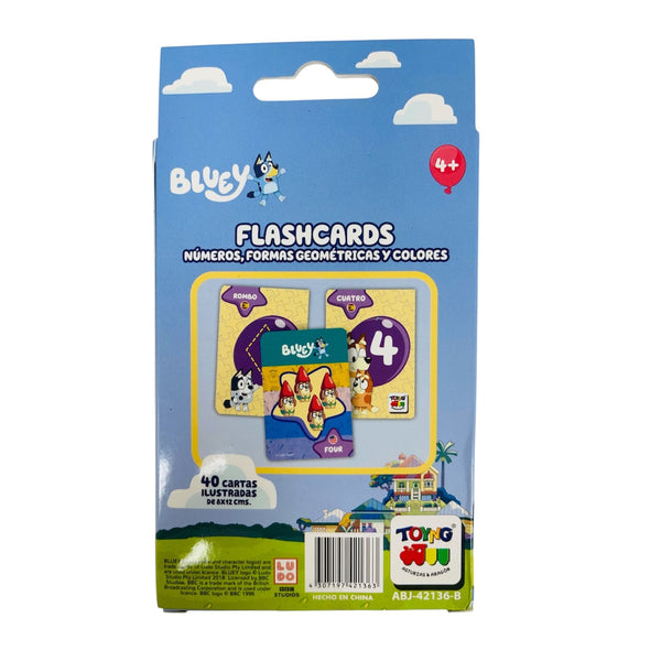 Juego Educativo Flash Cards Números Colores Figuras - Bluey - Toyng Chile