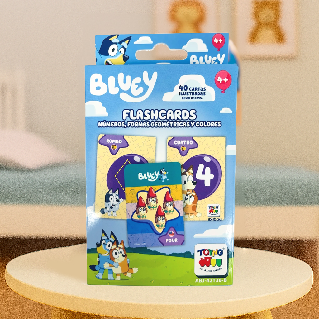 Juego Educativo Flash Cards Números Colores Figuras - Bluey - Toyng Chile