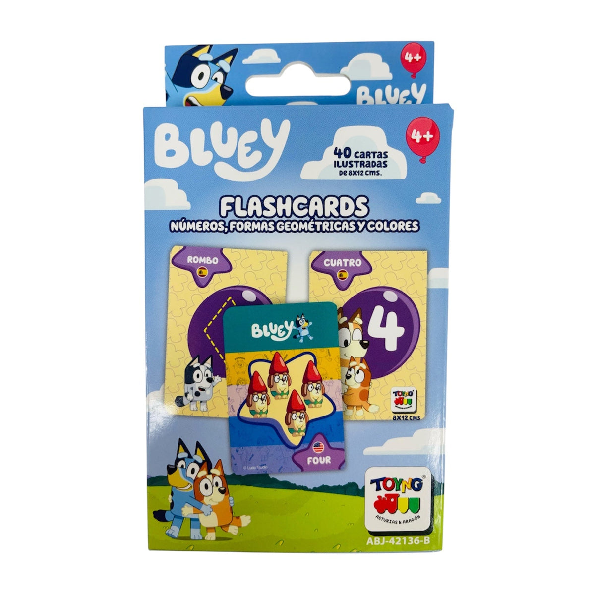 Juego Educativo Flash Cards Números Colores Figuras - Bluey - Toyng Chile